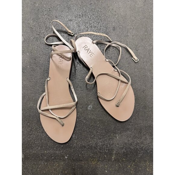 RAYE Shoes - RAYE Coy Sandals Tan Beige Leather